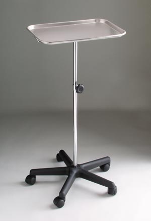 Stand Mayo Instrument Stand Mayo Tray Five Leg Base 28 - 48 Inch 19 Inch by Dukal Corporation  ID 4365